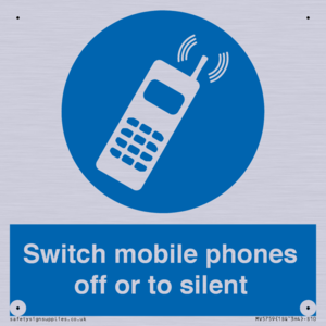 Switch mobile phones off or to silent
